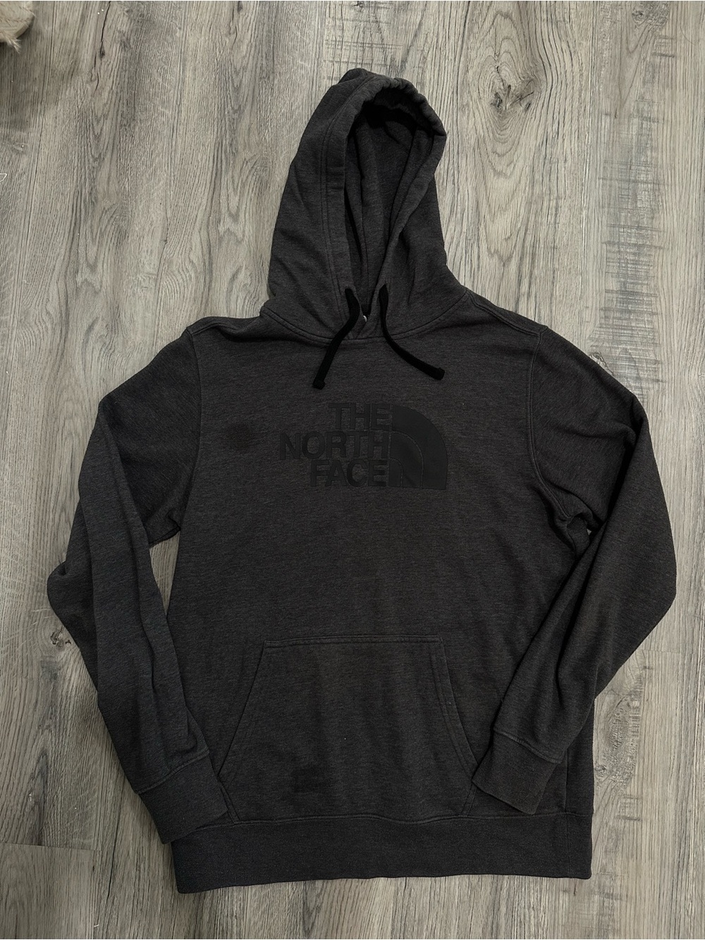 The North Face Men's Charcoal Hooded Pullover Sweatshirt